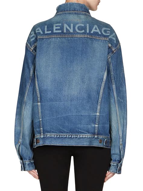 balenciaga jean jackets women's